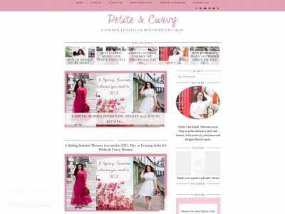 petiteandcurvy.com snapshot