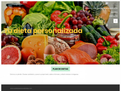 tusdietaspersonalizadas.com snapshot