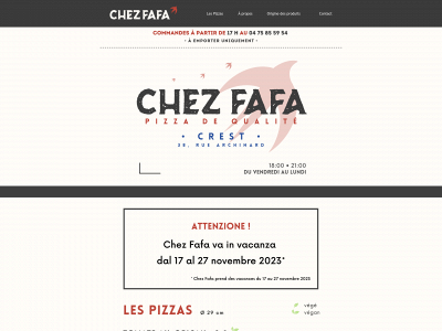 chezfafa.fr snapshot
