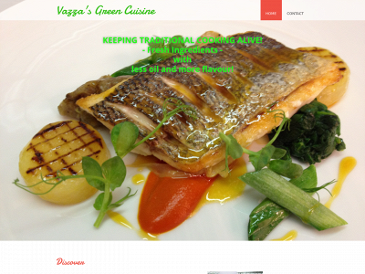 vazzasgreencuisine.com snapshot