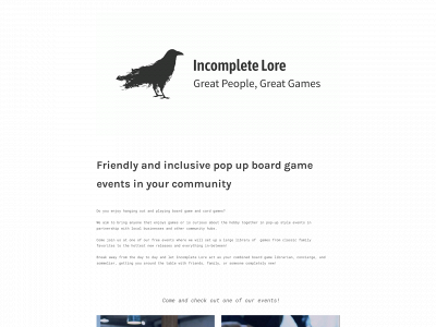 incompletelore.com snapshot