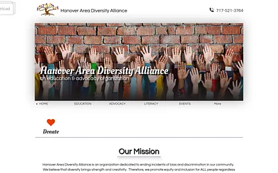 hanoverdiversity.org snapshot