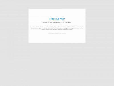 trackcenter.one snapshot