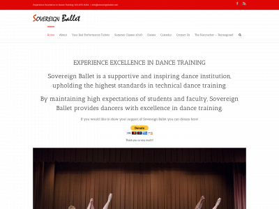 sovereignballet.com snapshot