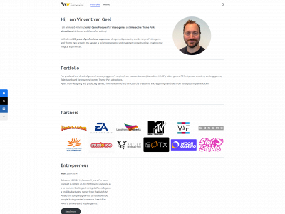 vincentvangeel.com snapshot