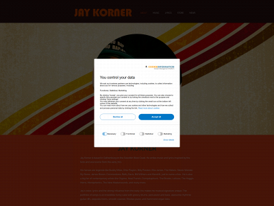 jaykorner.com snapshot