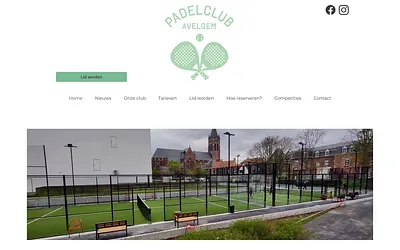 padelclubavelgem.be snapshot