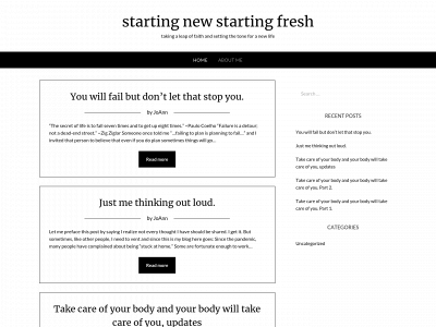 startingnewstartingfresh.com snapshot