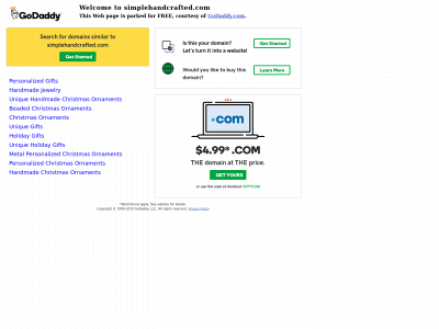 simplehandcrafted.com snapshot
