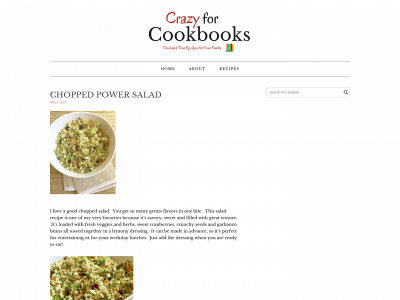crazyforcookbooks.com snapshot