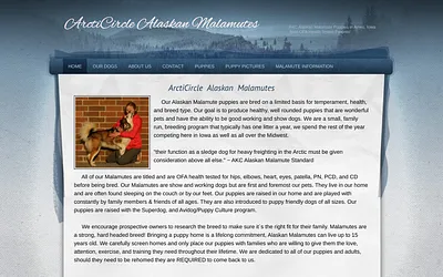www.arcticirclemalamutes.com snapshot