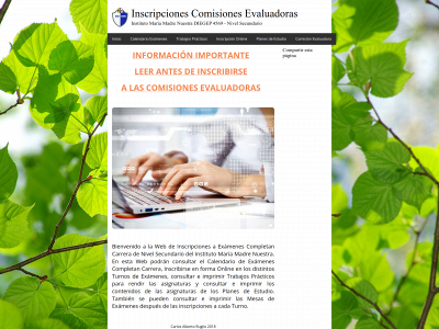 inscripcionesexamenes.com snapshot