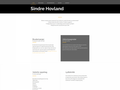 sindrehovland.no snapshot