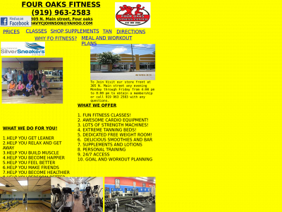 fouroaksfitness.com snapshot