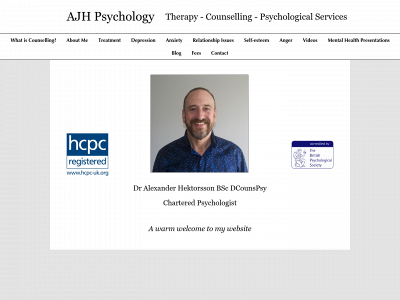 ajhpsychology.com snapshot