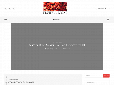 thefruitfulliving.com snapshot