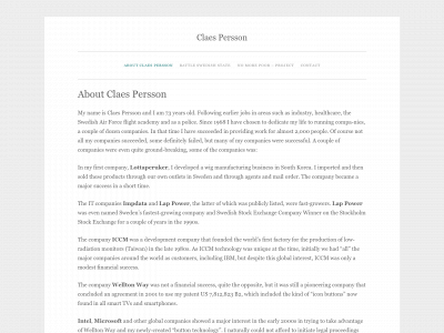 claespersson.org snapshot
