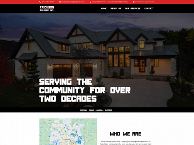 ericksonbuildinginc.com snapshot