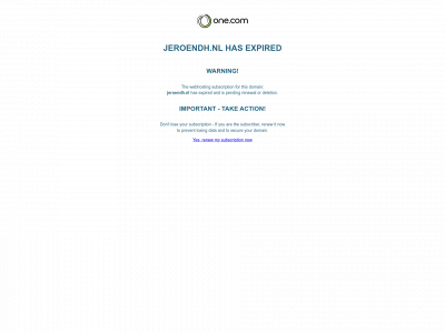 jeroendh.nl snapshot