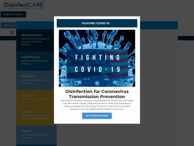 disinfectcare.com snapshot
