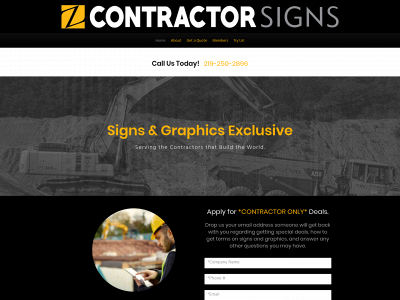 contractorsignsandgraphics.com snapshot