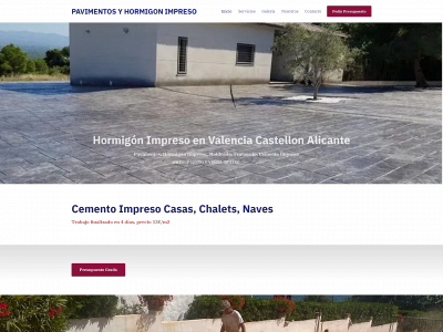 pavimentosyhormigon.es snapshot