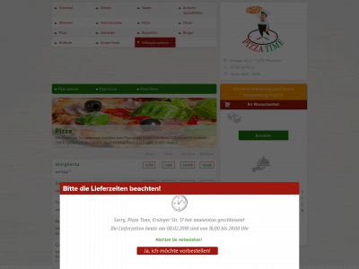 pizza-time-pf.de snapshot