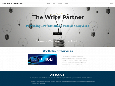 www.thewritepartner.org snapshot