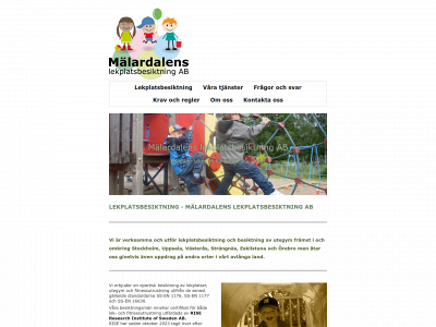 malardalenslekplatsbesiktning.se snapshot