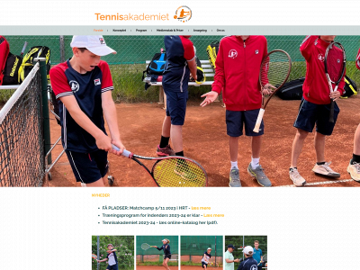 tennisakademiet.dk snapshot