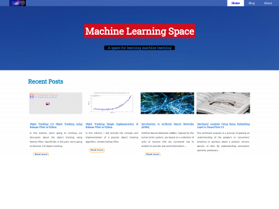 machinelearningspace.com snapshot
