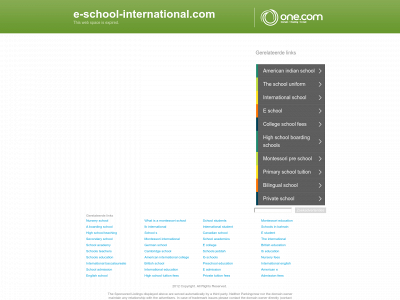 e-school-international.com snapshot