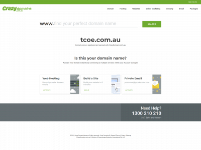 tcoe.com.au snapshot