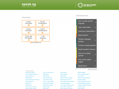 speak.ag snapshot