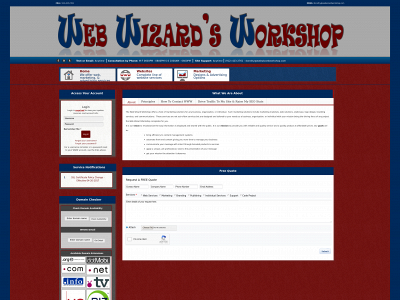 webwizardworkshop.com snapshot