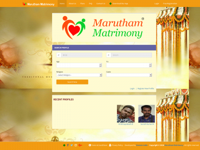 www.maruthammatrimony.com snapshot