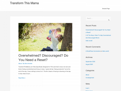transformthismama.com snapshot