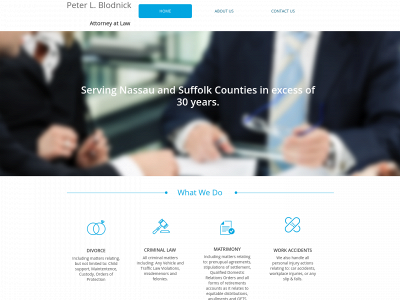 peterblodnicklaw.com snapshot
