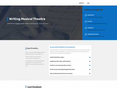 writingmusicaltheatre.com snapshot