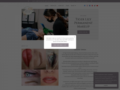 tigerlilycoll.com snapshot