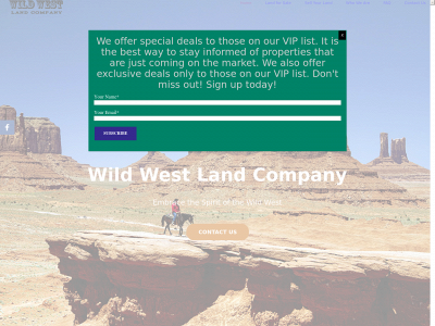 wildwestlandcompany.com snapshot