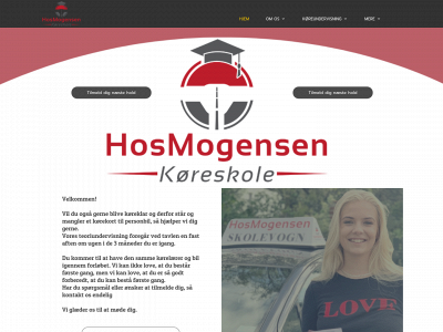 hosmogensenkoereskole.dk snapshot