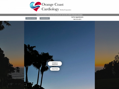 orangecoastcardiology.org snapshot