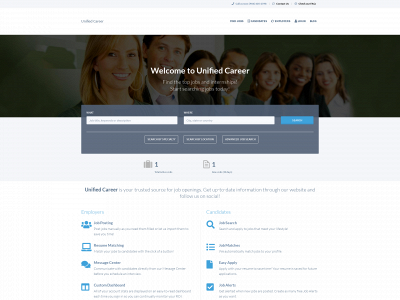 unifiedcareer.com snapshot