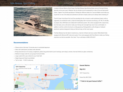 newreleasesportfishing.com snapshot