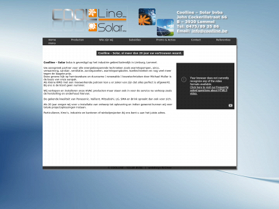 coolline.be snapshot