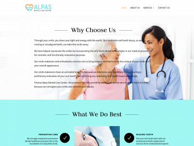 alpasdentalcarecenter.com snapshot