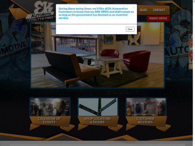 www.ekautomotive.com snapshot