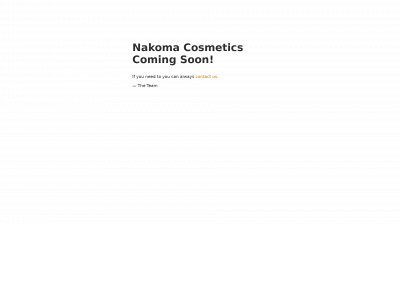 nakomacosmetics.com snapshot