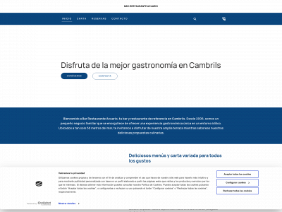 barrestauranteacuario.com snapshot